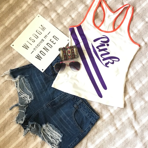 Cute Racer Back Graphic Tank Top - Small - Picture 2 of 11